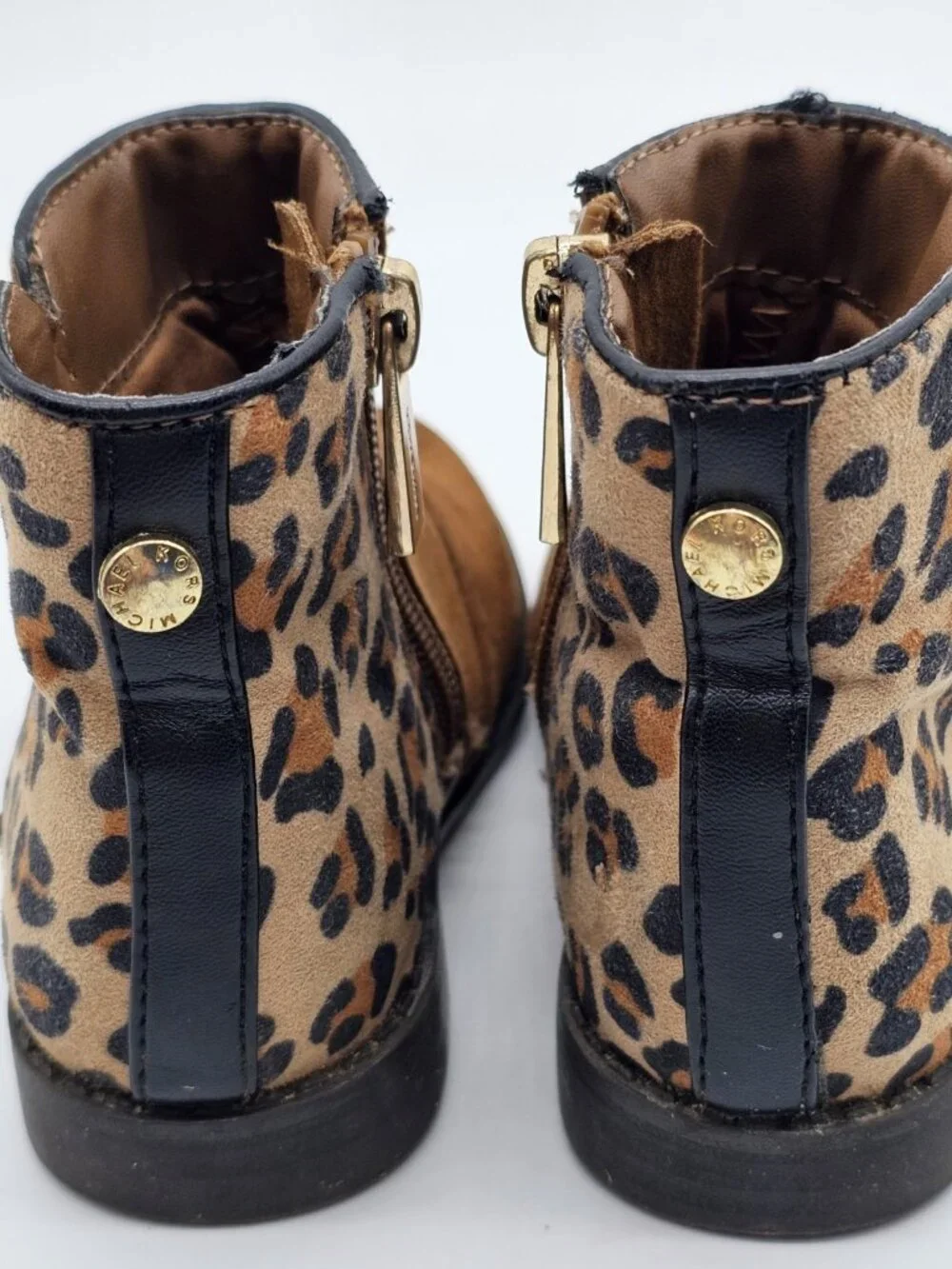 Michael Michael Kors Baby Girls Boots Size 6 Brown Leopard Cowgirl Western Shoes